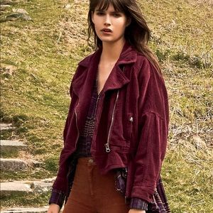 Free People Slouchy Dolman Moto Jacket